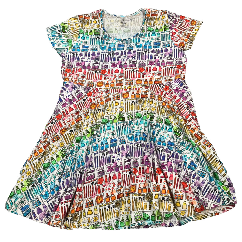Princess Awesome Boy Wonder Women's 24-26 Smarty Paints Art Supplies Dress P12